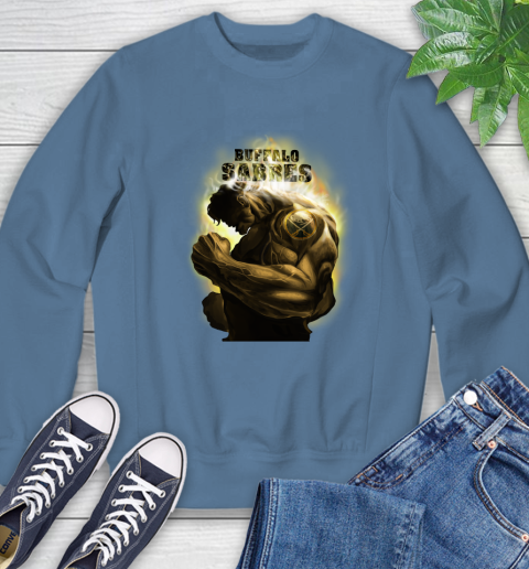 Buffalo Sabres NHL Hockey Hulk Marvel Avengers Sports Sweatshirt 8