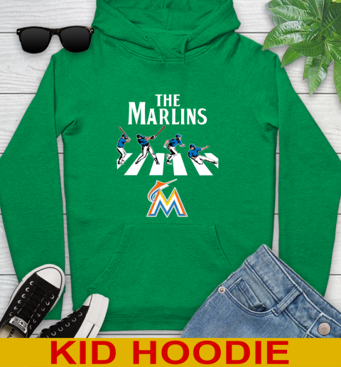 MLB Baseball Miami Marlins The Beatles Rock Band Shirt Youth Hoodie 8