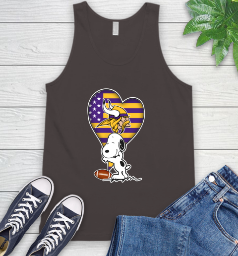 Minnesota Vikings NFL Football The Peanuts Movie Adorable Snoopy Tank Top 7