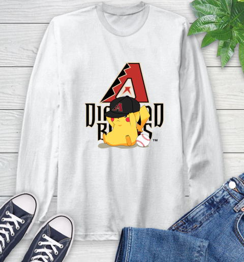 MLB Pikachu Baseball Sports Arizona Diamondbacks Long Sleeve T-Shirt
