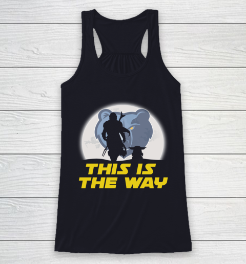 Memphis Grizzlies NBA Basketball Star Wars Yoda And Mandalorian This Is The Way Racerback Tank 7