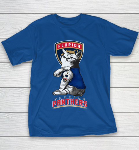 NHL My Cat Loves Florida Panthers Hockey Youth T-Shirt 6