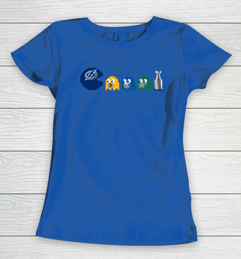 Tampa Bay Lightning x Pacman Create History For Stanley Cup Women's T-Shirt 9