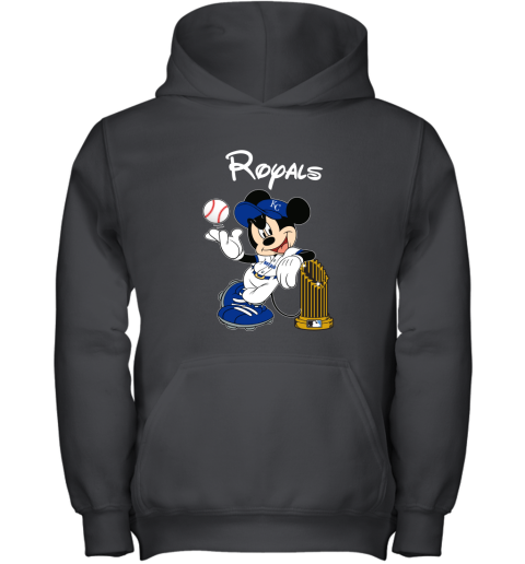 Kansas City Royals Mickey Taking The Trophy MLB 2019 Youth Hoodie