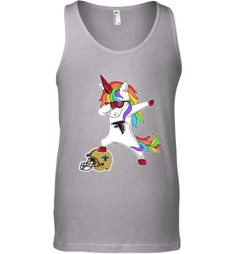 Football Dabbing Unicorn Steps On Helmet Atlanta Falcons Tank Top