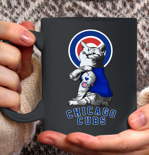 MLB Baseball My Cat Loves Chicago Cubs Ceramic Mug 11oz