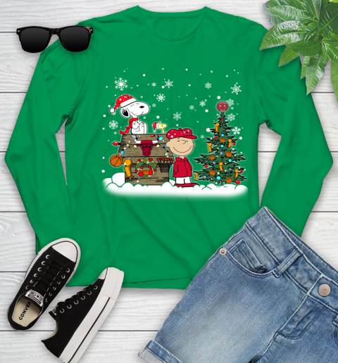 Chicago Bulls NBA Basketball Christmas The Peanuts Movie Snoopy Championship Youth Long Sleeve 7