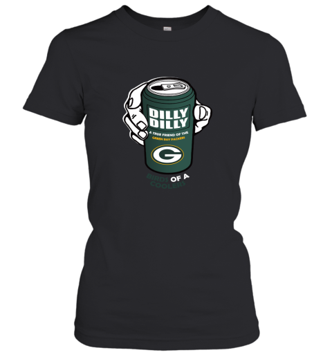 Bud Light Dilly Dilly! Green Bay Packers Birds Of A Cooler Women's T-Shirt