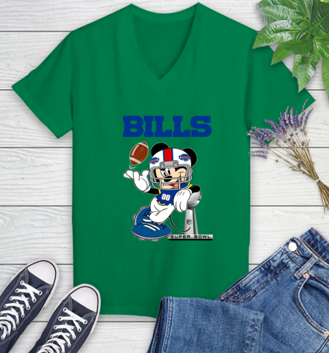 NFL Buffalo Bills Mickey Mouse Disney Super Bowl Football T Shirt Women ...