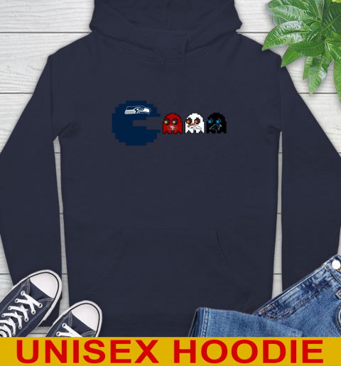 Seattle Seahawks NFL Football Pac Man Champion Hoodie 4