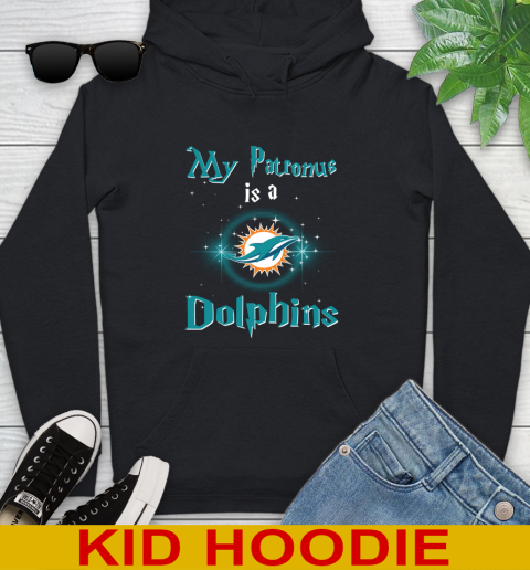 NFL Football Harry Potter My Patronus Is A Miami Dolphins Youth Hoodie