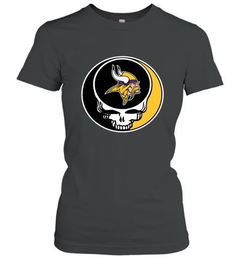NFL Minnesota Vikings Grateful Dead Rock Band Football Sports FIRHRzXGu3Q ladies t shirt 20 95 151514 front black