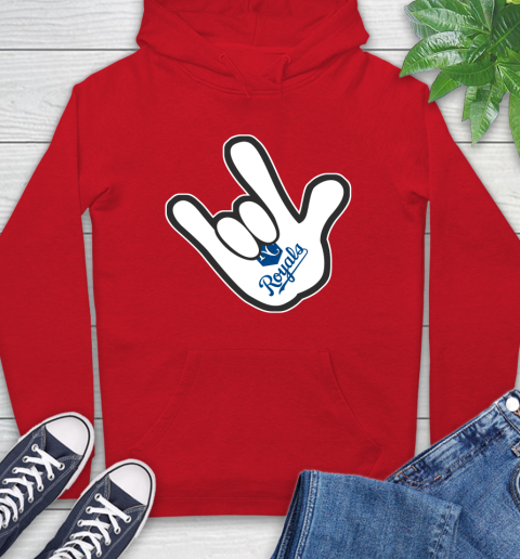 Kansas City Royals MLB Baseball Mickey Rock Hand Disney Hoodie 10