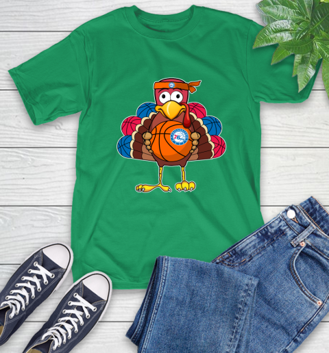 Philadelphia 76ers Turkey thanksgiving day T-Shirt 7