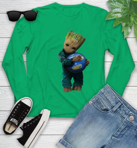 NBA Groot Guardians Of The Galaxy Basketball Sports Denver Nuggets Youth Long Sleeve 6