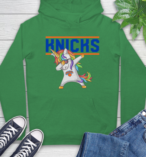 New York Knicks NBA Basketball Funny Unicorn Dabbing Sports Hoodie 8