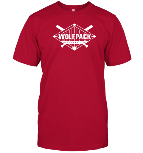 NC State Wolfpack Baseball Diamond Shirt The Red And White T-Shirt