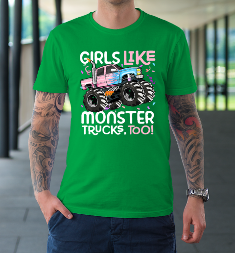 Cute Monster Truck Girls Like Monster Trucks Too T-Shirt 5