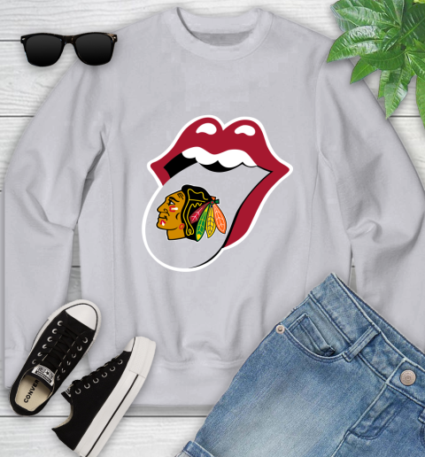 Chicago Blackhawks NHL Hockey Lips I Root For My Team Adoring Fan 118