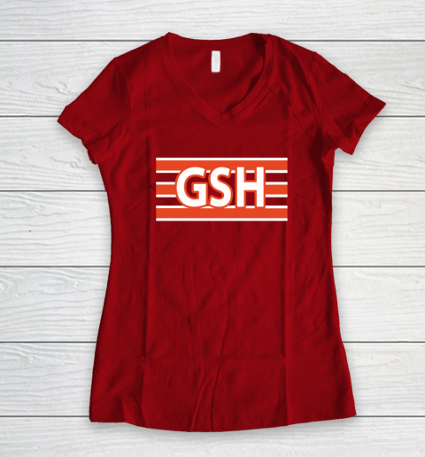 GSH Chicago Bears Women's V-Neck T-Shirt 8