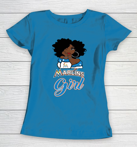 Miami Marlinss Girl MLB Women's T-Shirt 8