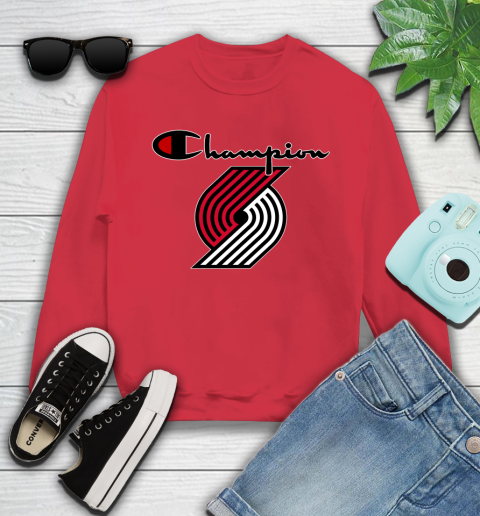 NBA Basketball Portland Trail Blazers Champion Shirt Youth Sweatshirt 5