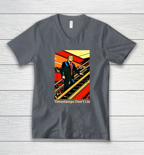Rattle Trap 1776 Knew Before You Escalator Truth V-Neck T-Shirt 3
