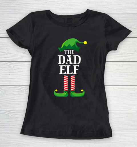 Dad Elf Matching Family Group Christmas Party Pajama Women's T-Shirt