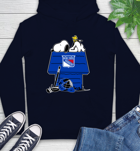New York Rangers NHL Hockey Snoopy Woodstock The Peanuts Movie Hoodie 4