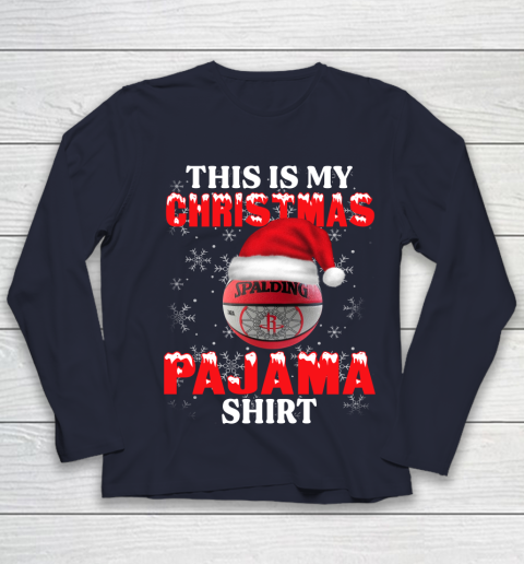 Houston Rockets This Is My Christmas Pajama Shirt NBA Youth Long Sleeve 2