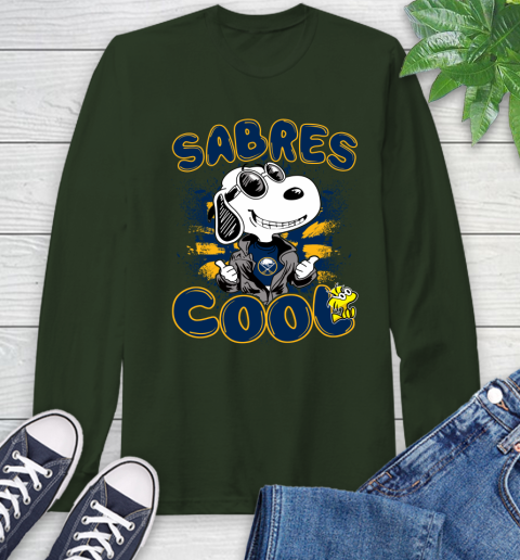 NHL Hockey Buffalo Sabres Cool Snoopy Shirt Long Sleeve T-Shirt 6