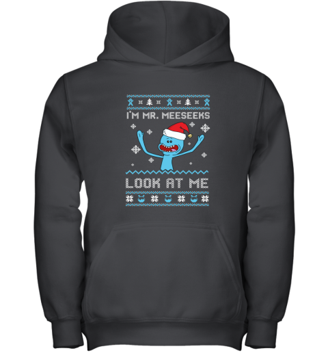 Rick And Morty I'm Mr. Meeseeks, Look At Me Christmas Ugly Youth Hoodie