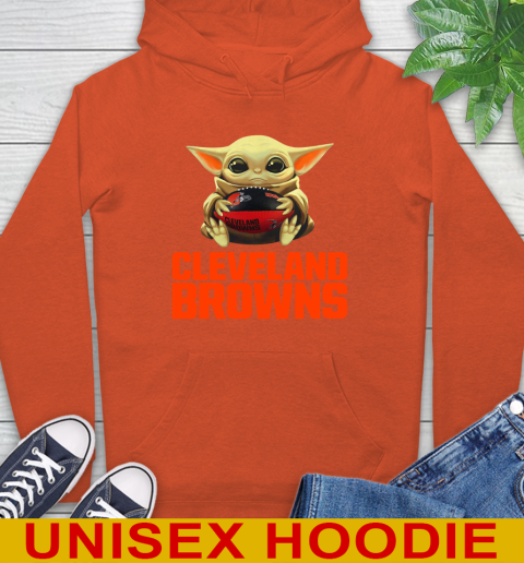 NFL Football Cleveland Browns Baby Yoda Star Wars Shirt Hoodie 5