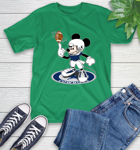 NFL Football Dallas Cowboys Cheerful Mickey Disney Shirt T-Shirt 8