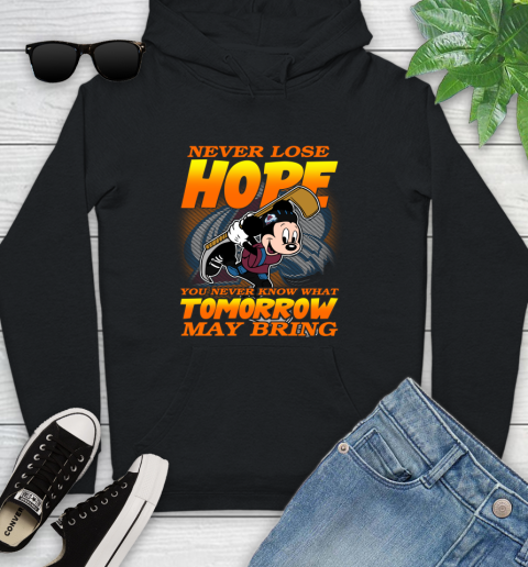 Colorado Avalanche NHL Hockey ootball Mickey Disney Never Lose Hope Youth Hoodie