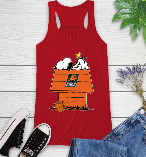 Phoenix Suns NBA Basketball Snoopy Woodstock The Peanuts Movie Racerback Tank 6