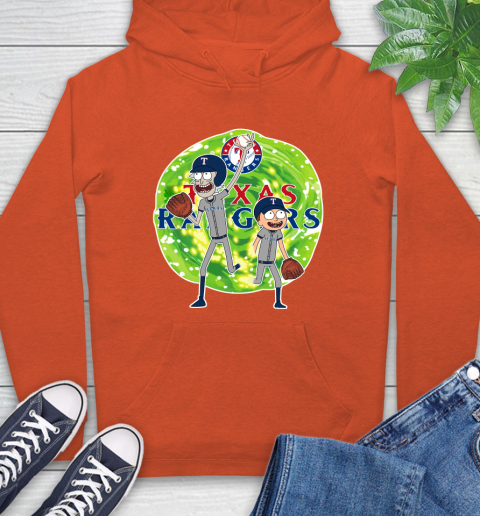 MLB Texas Rangers Rick And Morty Baseball Sports Hoodie 5