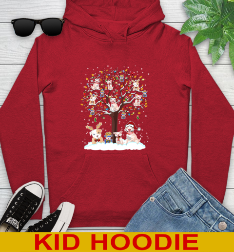 Pitbull dog pet lover light christmas tree shirt 138
