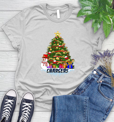 Los Angeles Chargers Merry Christmas NFL Football Sports Women's T-Shirt