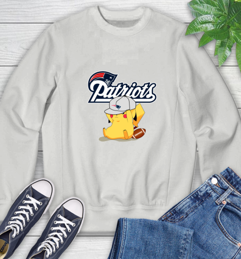 NFL Pikachu Football Sports New England Patriots Sweatshirt 5