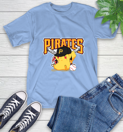 MLB Pikachu Baseball Sports Pittsburgh Pirates T-Shirt 11
