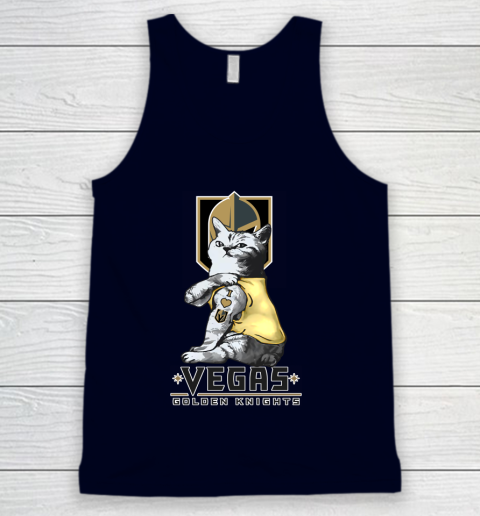 NHL My Cat Loves Vegas Golden Knights Hockey Tank Top 2