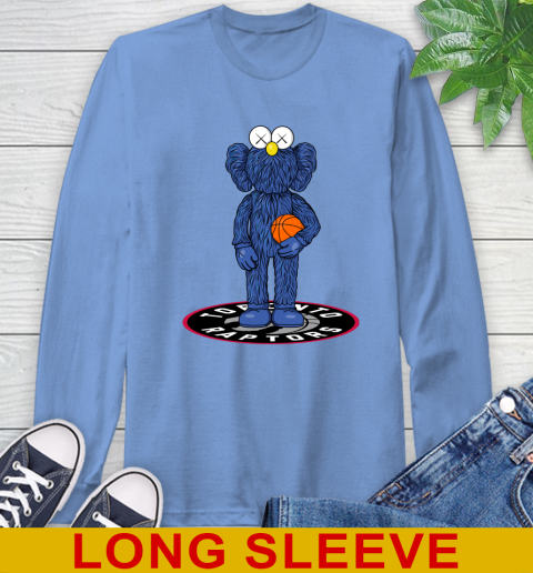 NBA Basketball Toronto Raptors Kaws Bff Blue Figure Shirt Long Sleeve T-Shirt 11