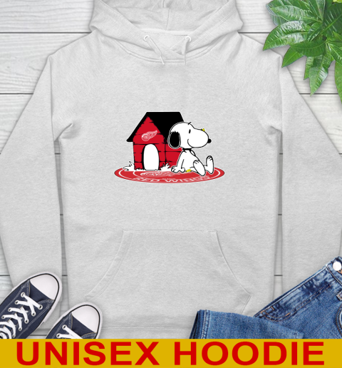 NHL Hockey Detroit Red Wings Snoopy The Peanuts Movie Shirt Hoodie