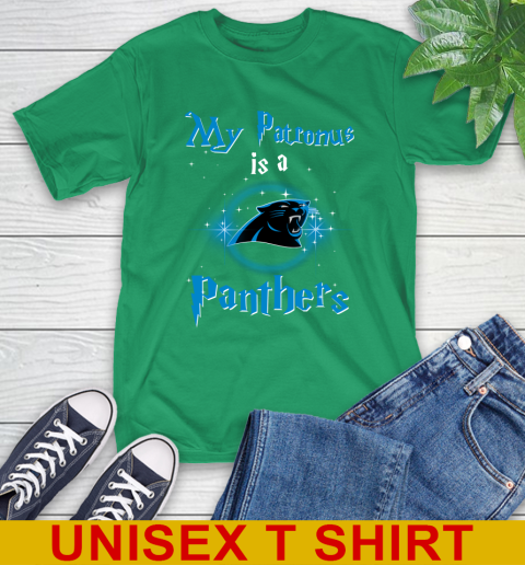 NFL Football Harry Potter My Patronus Is A Carolina Panthers T-Shirt 7