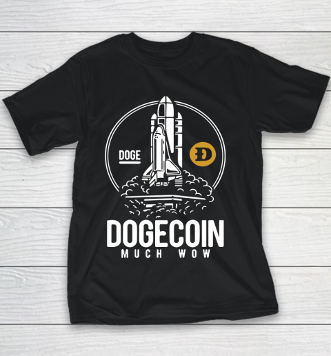 Dogecoin Rocket To The Moon Youth T-Shirt