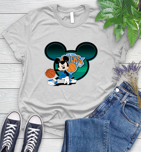 NBA New York Knicks Mickey Mouse Disney Basketball Women's T-Shirt