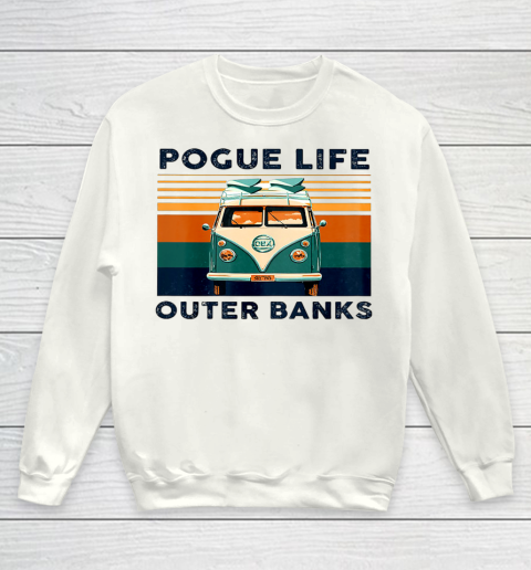 Pogue Life Outer Banks Retro Vintage Youth Sweatshirt