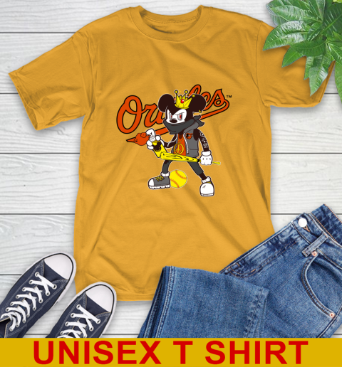 Baltimore Orioles MLB Baseball Mickey Peace Sign Sports T-Shirt 4 Baltimore Orioles MLB Baseball Mickey Peace Sign Sports T-Shirt - Image 4