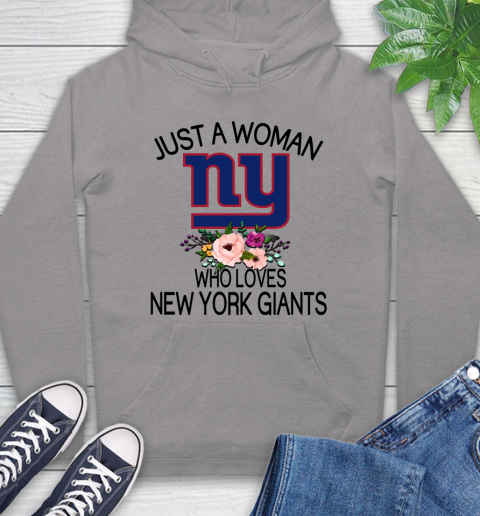 NFL Just A Woman Who Loves New York Giants Football Sports Hoodie 4